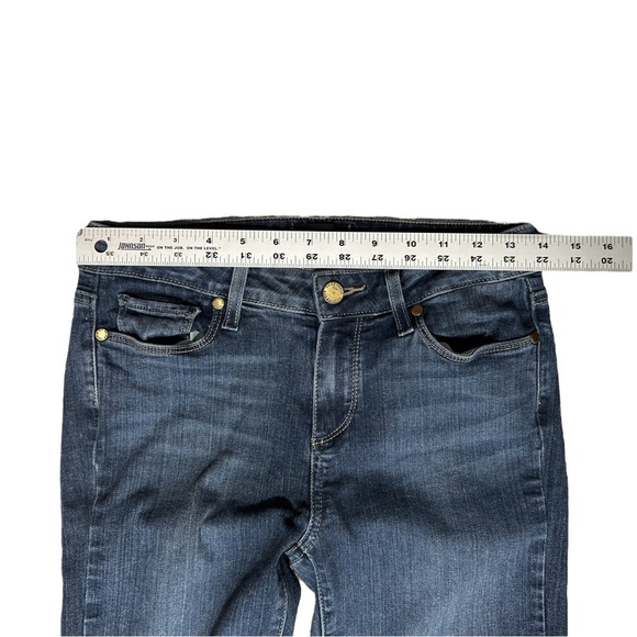 PAIGE Verdugo Ankle Skinny Jeans Dark Blue Stretch Mid Rise sz 28 x 27 Inseam - Picture 10 of 10